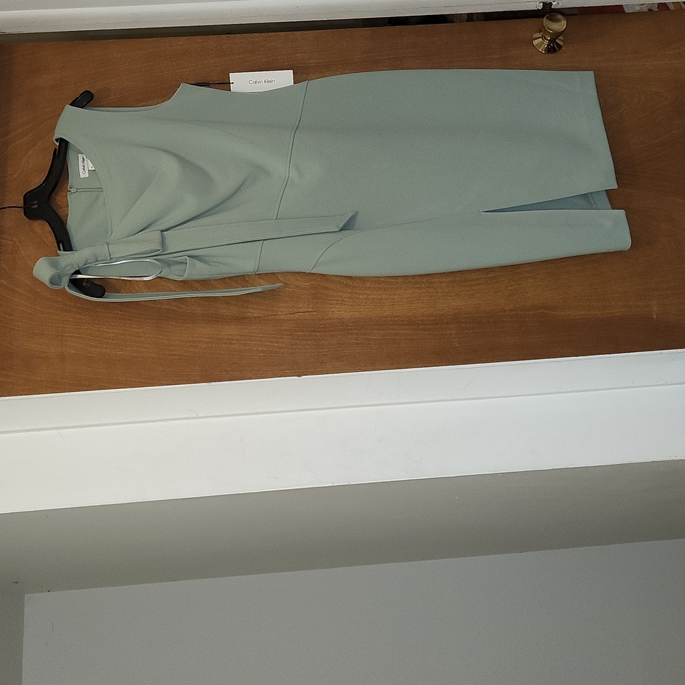 Calvin Klein Mint Bow dress size 12